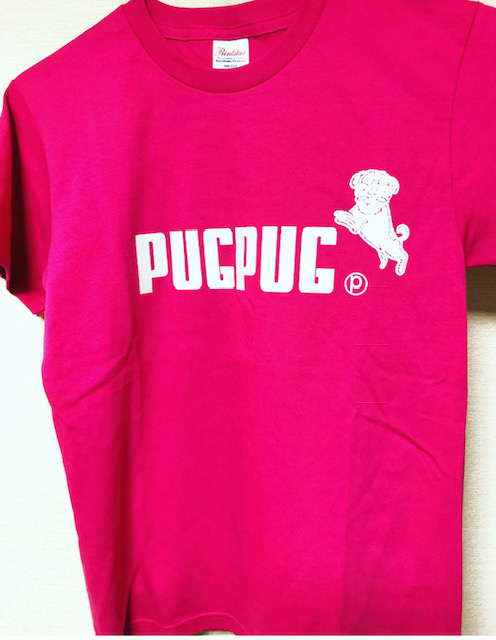 Pugpug Tシャツ ホットピンク 仙台の居酒屋 ぱぐぱぐ オフィシャルサイト